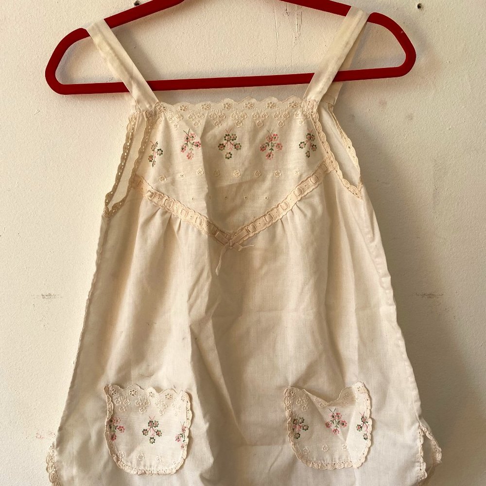 Vintage Hand Embroidered Camisole from Germany Size XS/S
